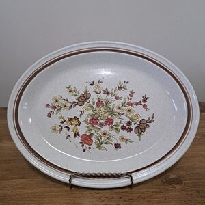 Royal Doulton 'Gaiety' Pattern Oval Serving Platter Lambeth Stoneware LS 1014